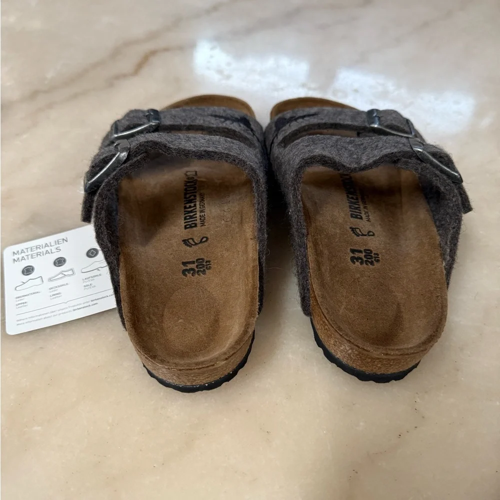 Birkenstock Taupe Sandals with Deer Design